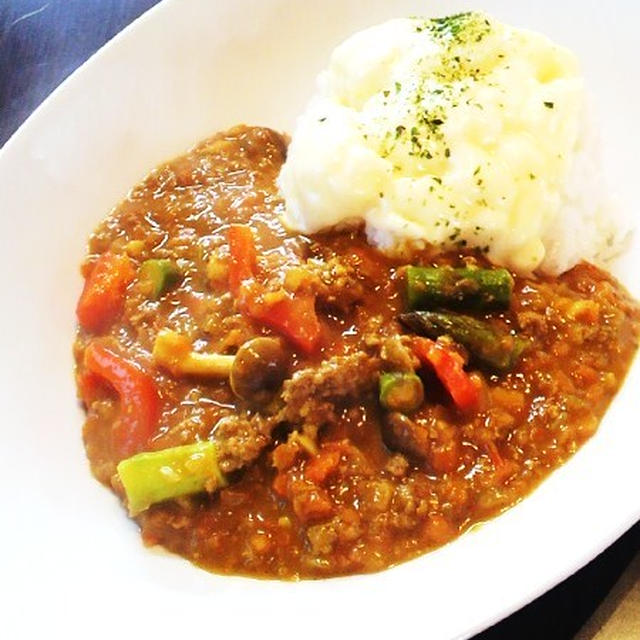 ☆簡単☆ひき肉と野菜のまろやか豆乳カレー