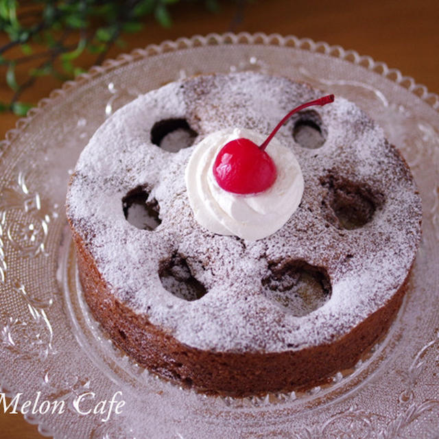 【レシピ】簡単チョコバナナのドットケーキ☆ぽこぽこした丸い模様のチョコケーキ♪