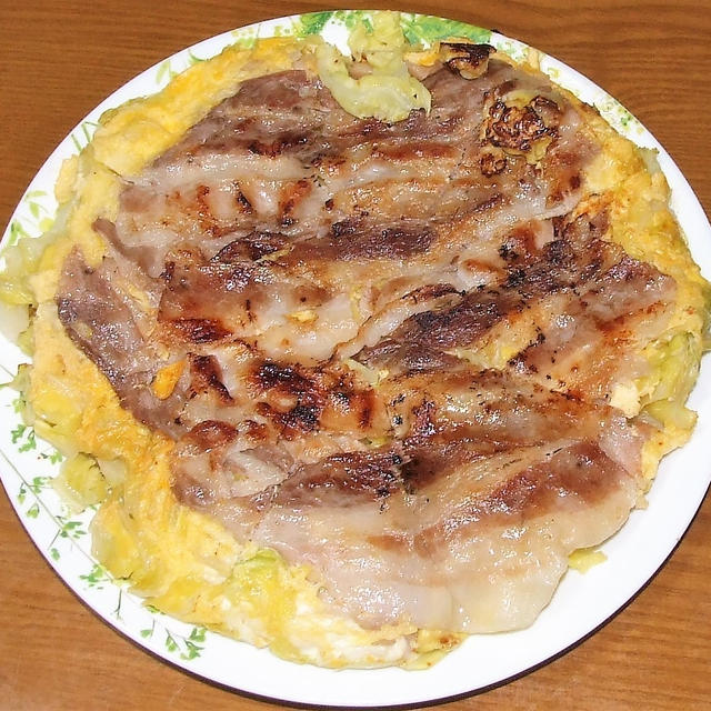春キャベツの豚平焼き＆鯖の味噌煮