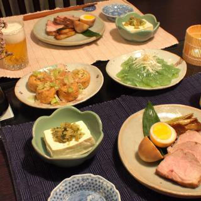簡単煮豚他のさっぱり和食
