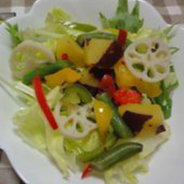 ☆業務スーパー万能調味料を使ったカラフルサラダ☆