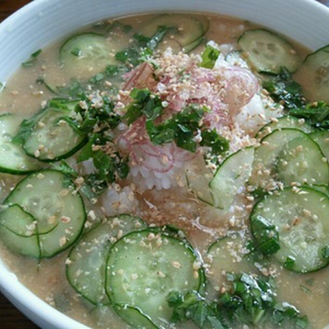 朝ご飯に「冷や汁」