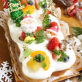 子供と作るクリスマスロールケーキ　レシピ by chococoさん
