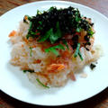 塩鮭と夏の香味野菜の混ぜ寿司