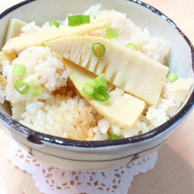 シンプルたけのこご飯　レシピ