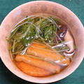 水菜と椎茸とさつま揚げのさっと煮