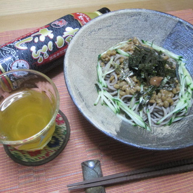 ねこぶだし+ごま油で！納豆そば