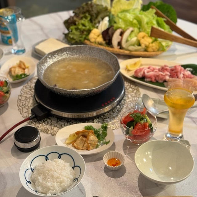 レタス鍋の夜ごはんと、楽天マラソン最終日