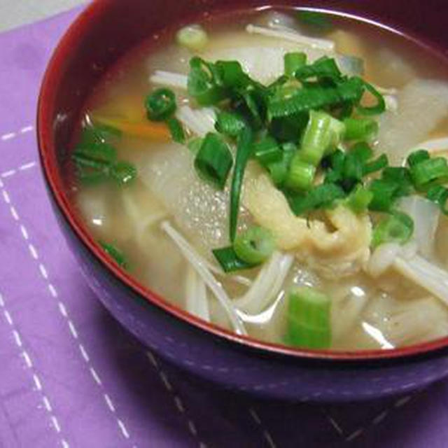 ヒガシマルのうどんスープで簡単けんちん汁