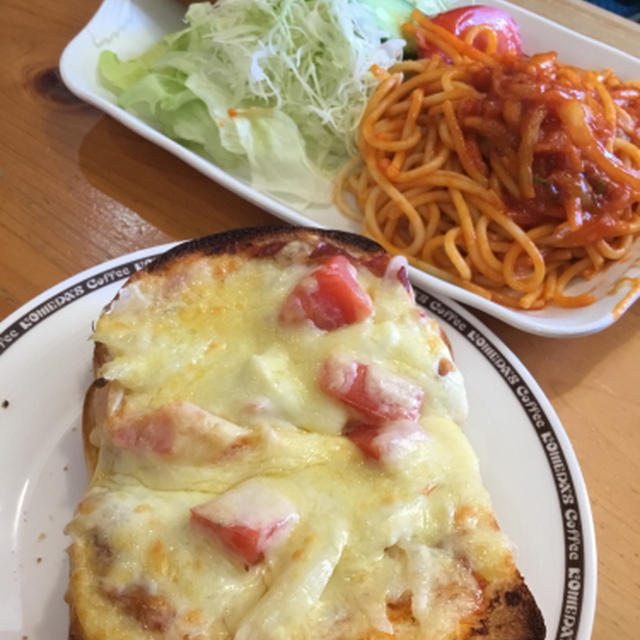 普通になったコメダ、ピザトースト