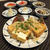 牛すじの煮込みと揚げたての厚揚げ♪ 色づく柿
