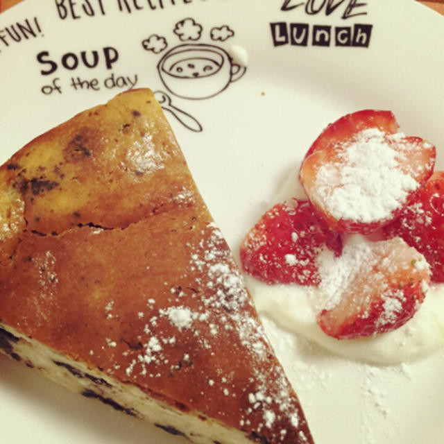 オレオ入りの手作りチーズケーキと最近のおやつ