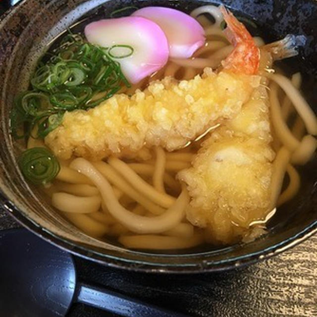 洗車して上牧町の「最上」で天ぷらうどん