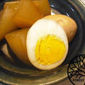 中華味の大根とゆで卵の炒め煮