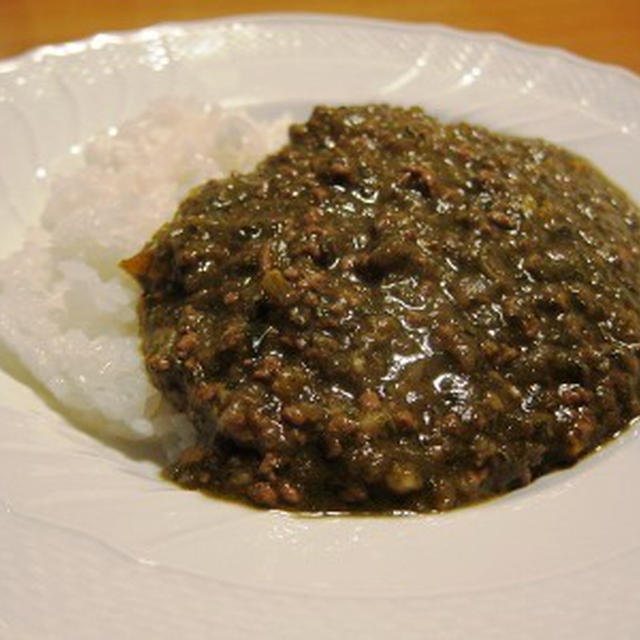 ほうれん草キーマカレー。。。