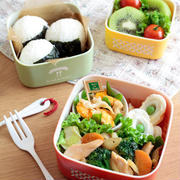 中華炒めとおにぎりのお弁当～パパのお弁当～