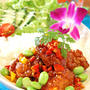 甘辛夏野菜とから揚げの韓国風☆