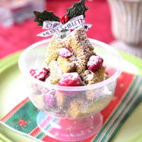 【抹茶シフォンのクリスマスケーキ】カップで簡単♬クリスマススイーツ☆