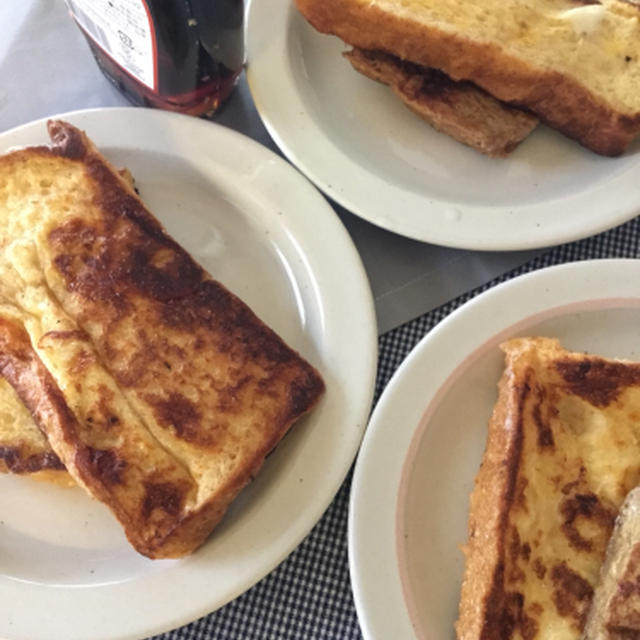 フレンチトーストはパンの耳で