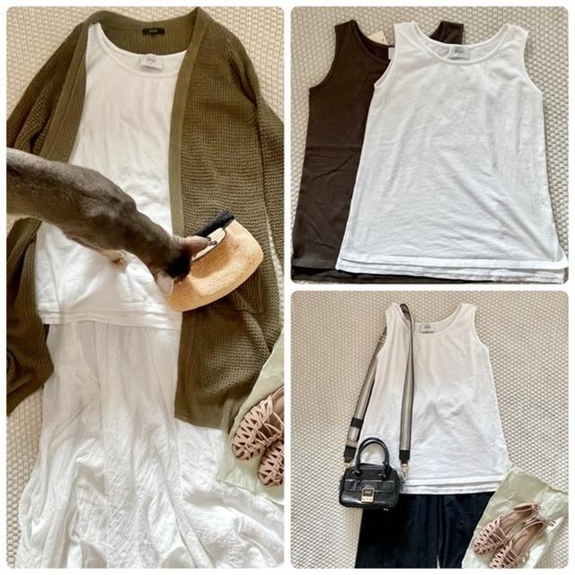 影の主役的な存在　丈長のタンクトップが心強い♪ 楽天SSで気になる服とかも