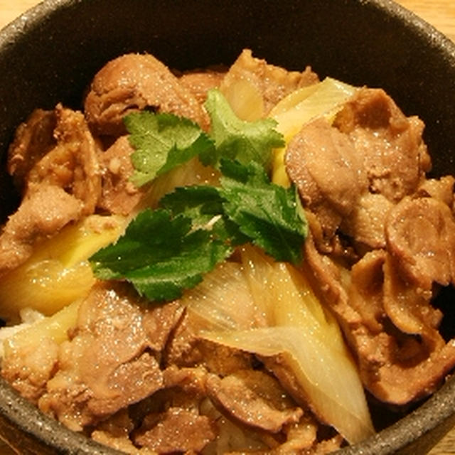 カモ丼+ほうれん草としめじのソテー+若ごぼうのみそ汁