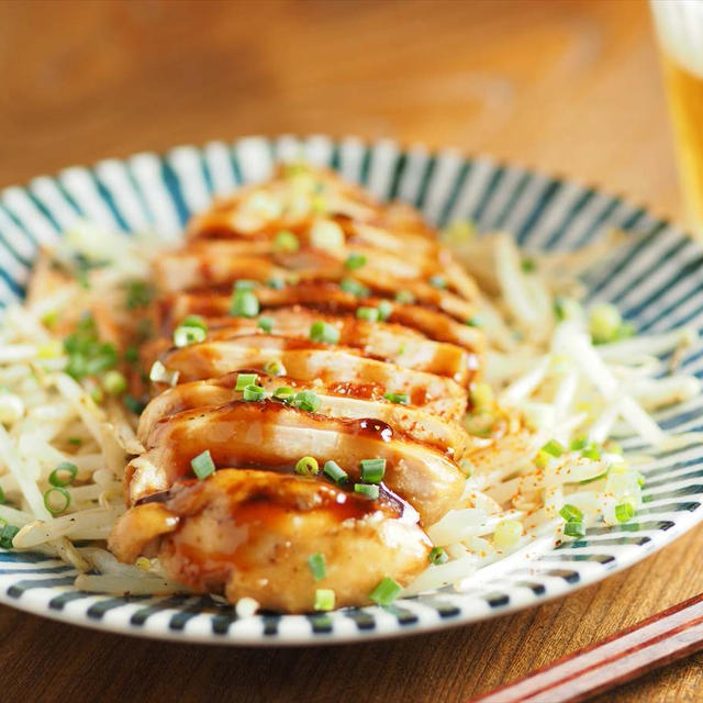 メシ通！「鶏むね肉のにんにくオイスター照り焼き」