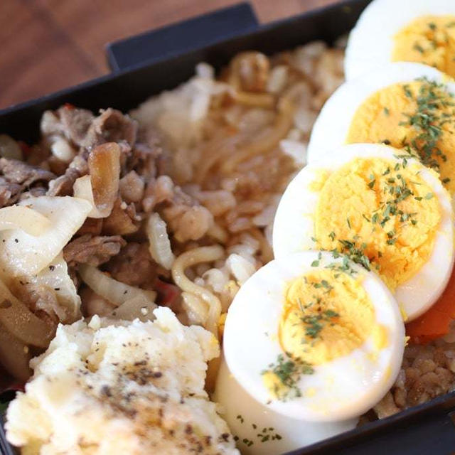 超ズボラなそばめしお弁当