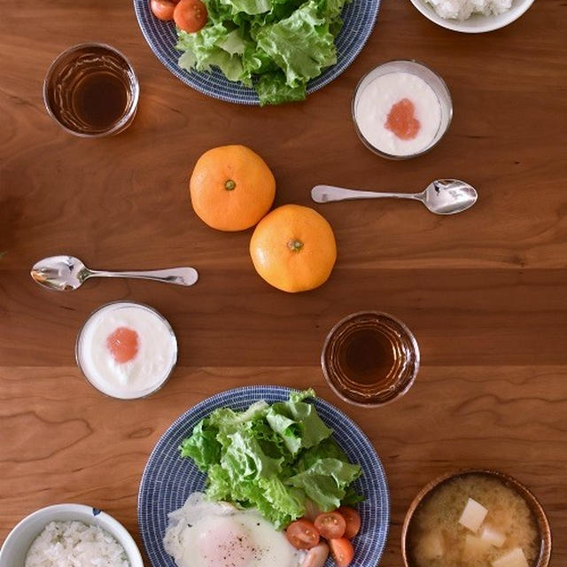 普通が美味しい「目玉焼きの朝定食」