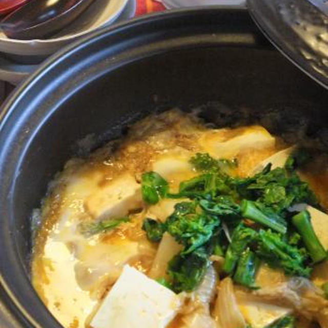 白菜と豆腐のうまウマ塩麹蒸し　土鍋仕立て　