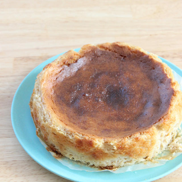 【　米ぬかでグルテンフリーの香ばし簡単チーズケーキ！　】