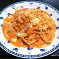 ツナとキムチのクリームパスタ