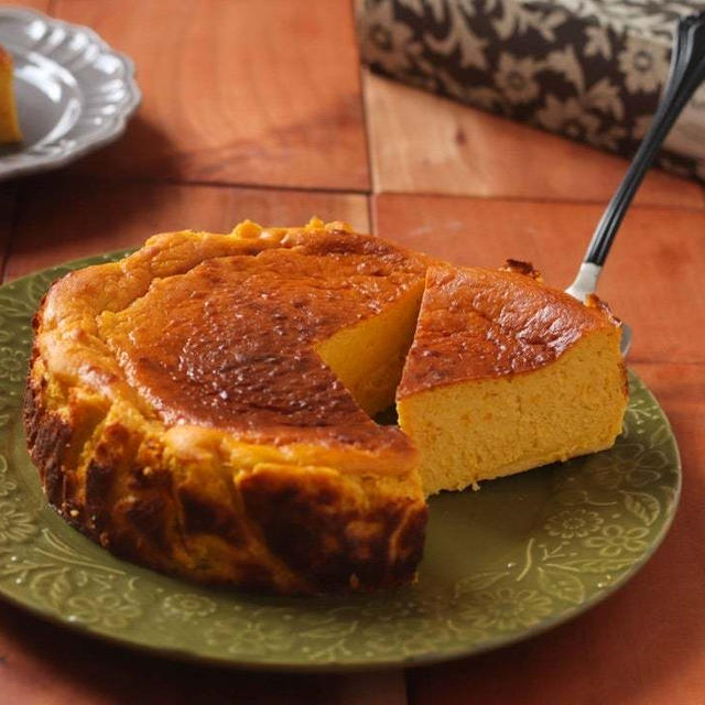 【米粉レシピ】かぼちゃのバスクチーズケーキ