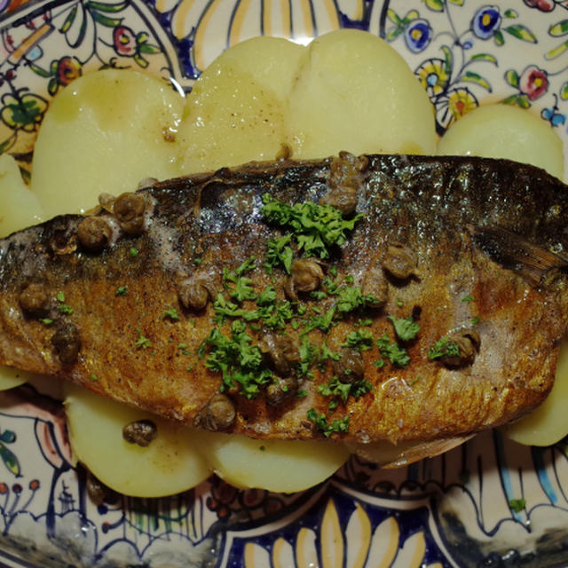 今日の一皿《鯖のソテー ブールノワゼットソース》 Sauté de maquereaux au berrre noisette