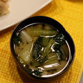 小松菜と白葱の味噌汁