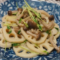 蓮根のニンニク白だし炒め