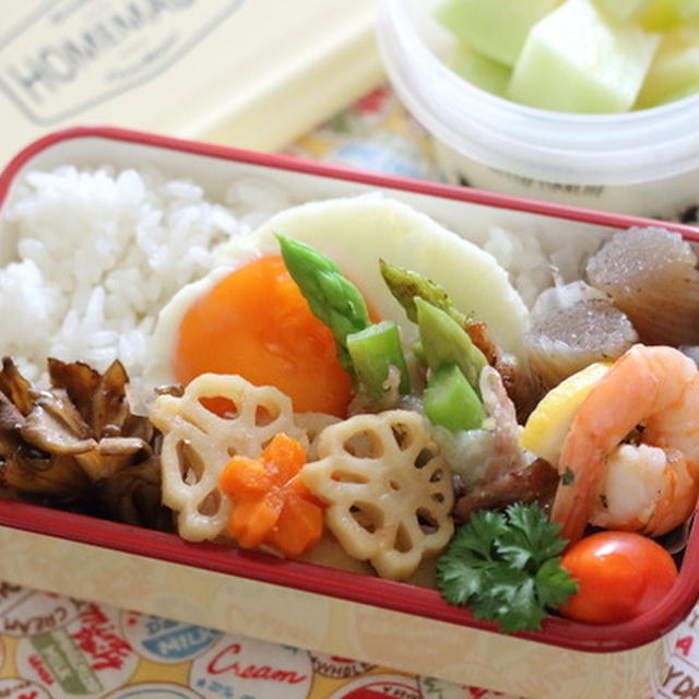 【中学生弁当】アスパラの豚肉巻き弁当