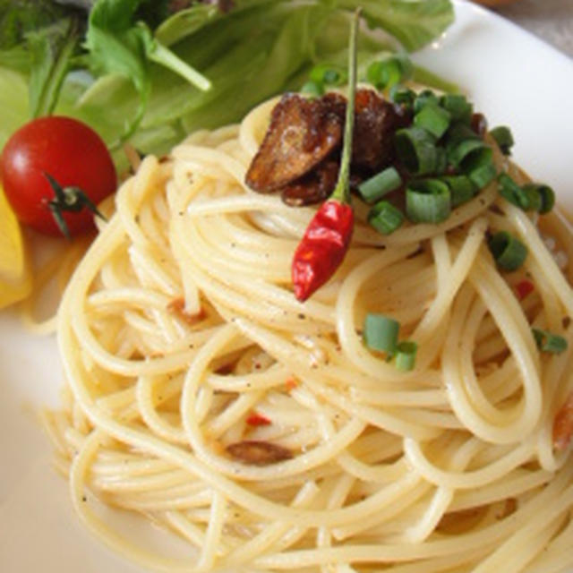 食べるラー油活用レシピ♪ペペロンチーノ☆