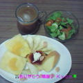 Good－morning Kyonのプリンケーキ＆プリンフルーツ盛り～＆野菜サラダ～編じゃよ♪