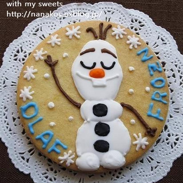 雪の季節 オラフのアイシングクッキー レシピブログ