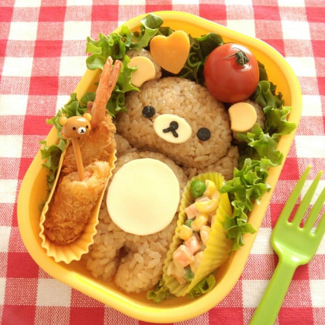 【5days アートチャレンジ】4日目！リラックマのキャラ弁♪