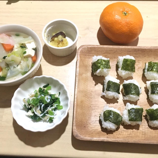 【離乳食完了期】小松菜としらすのお浸し&取り分け鍋