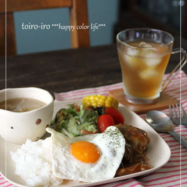 今日の朝食プレート