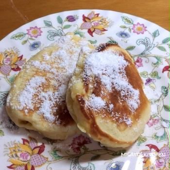 小さいホットケーキ♪見た目は食欲増進させる！！