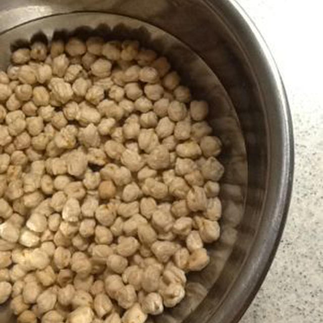 ひよこ豆の甘煮を作る