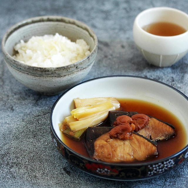 * ブリの梅照り煮&しょがごはん♪⑥