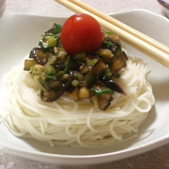 だし素麺とかぼちゃのお団子☆