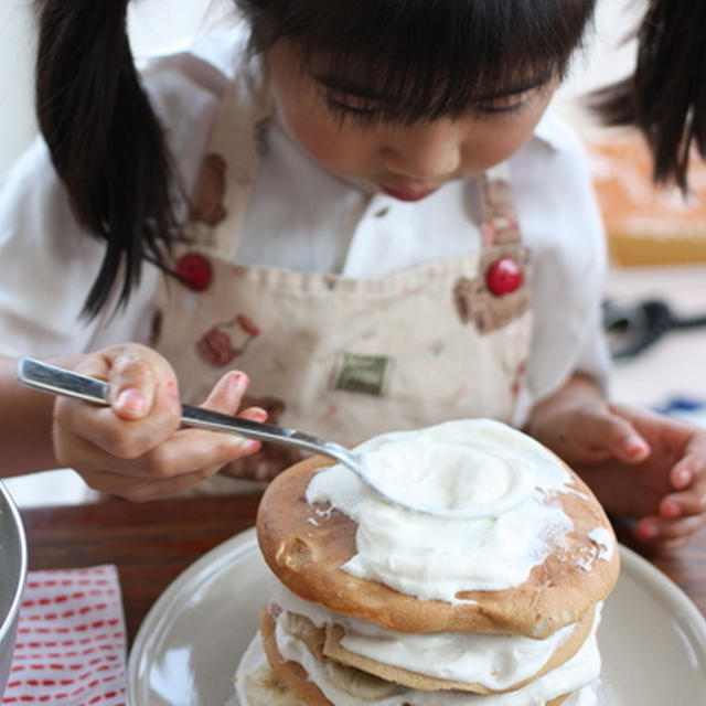 バナナとあんこのクリームケーキ