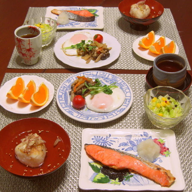 朝ご飯、今週のお弁当