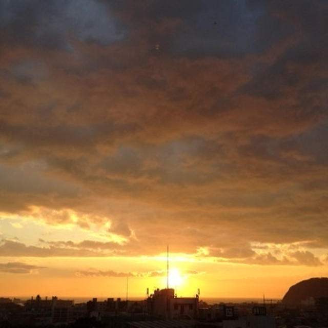 11月の夕焼け