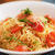 辛子めんたいとトマトの冷製パスタ　＆　コロッケパンみたいなもの